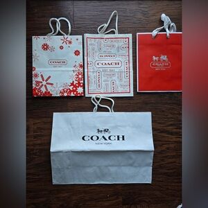 Coach Shopping/ Gift Bags / four in total! Great condition. Happy Shopping!